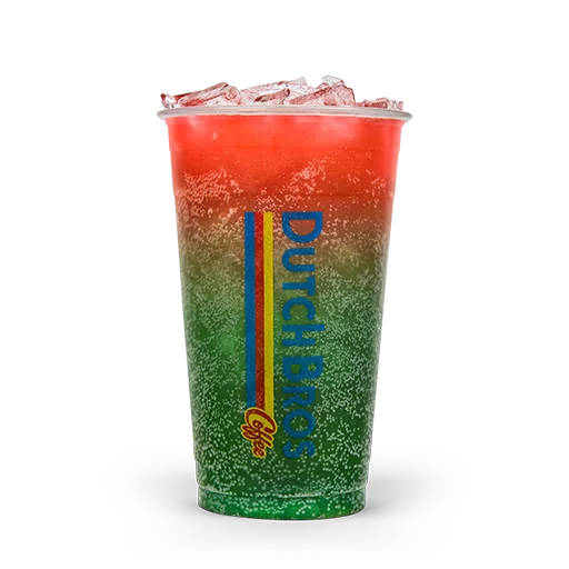 Dutch Bros dinosaur egg rebel energy drink